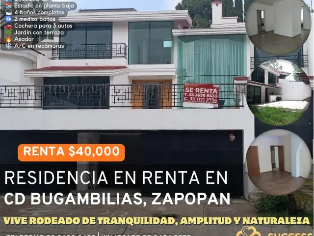 Residencia en Renta – Ciudad Bugambilias Segunda Sección, Zapopan