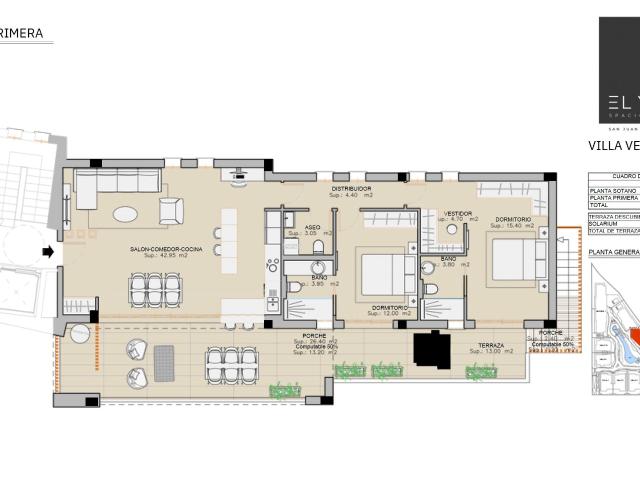 Moderno bungalow de 2 dormitorios en un exclusivo desarrollo costero seguro, Almería