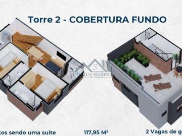 Residencial José Sarot Cobertura Duplex no Residencial José Sarot – 2 Quartos 1 Suíte, 117m2