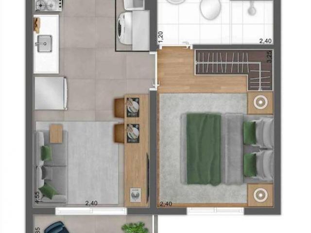 Residencial Mundo Park Sólis | Construtora Plano&Plano | Construção | 27 metros | 01 suíte | com var