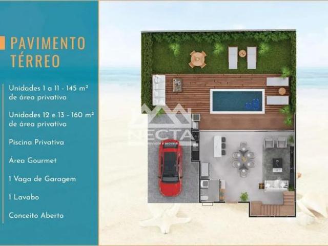 Residencial Pérola Mar Casas de Alto Padrão de 3 e 4 Suítes com Piscina Privativa em Condomínio Fec
