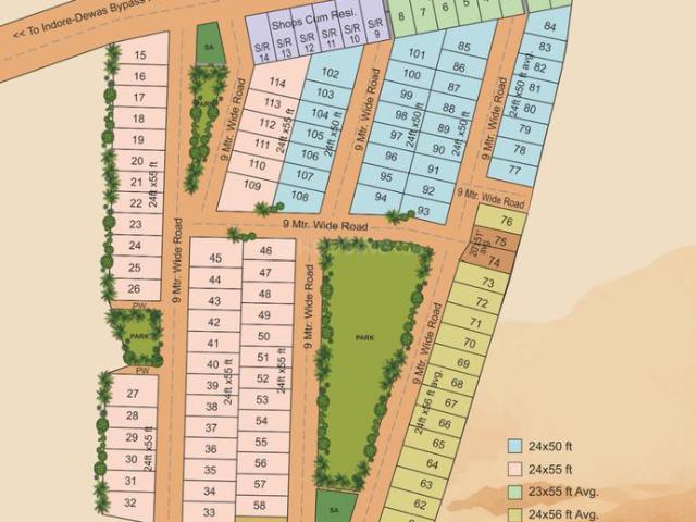 Residential Plot in Nayta Mundla for resale Indore. The reference number is 20135159