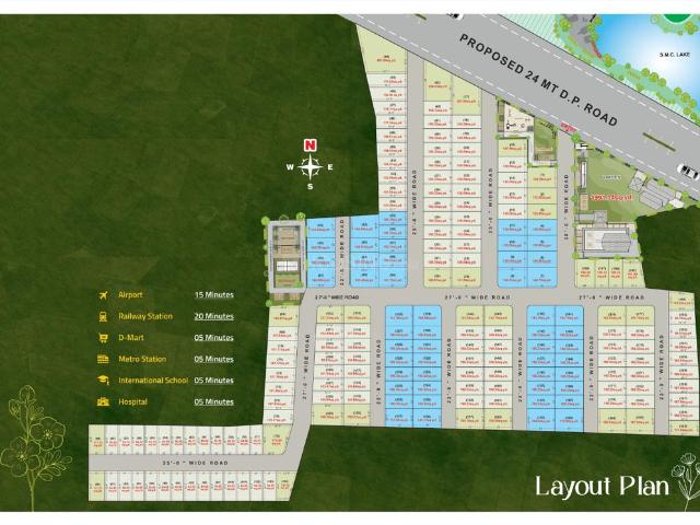 Residential Plot in Adajan for resale Surat. The reference number is 19608867