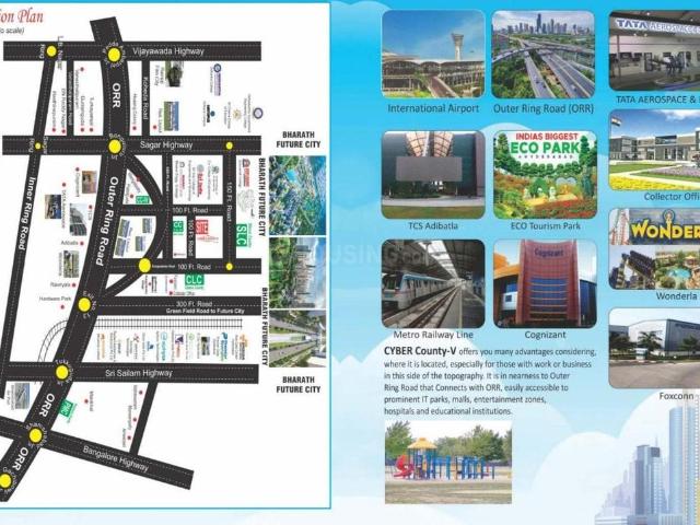 Residential Plot in Adibatla for resale Hyderabad. The reference number is 21058772