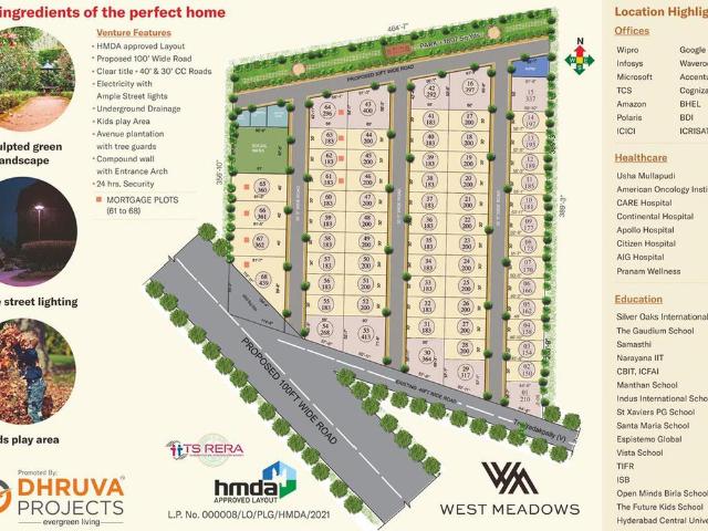 Residential Plot in Beeramguda for resale Sangareddy. The reference number is 7394483