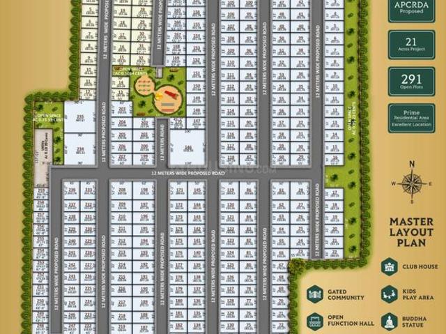 Residential Plot in Gangur for resale Vijayawada. The reference number is 20680806