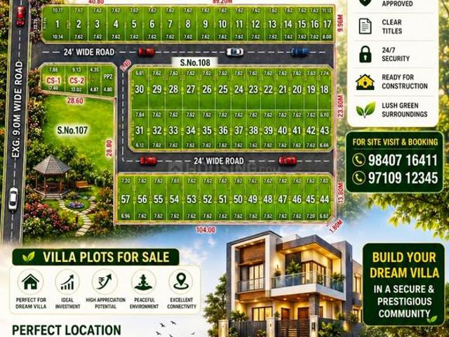 Residential Plot in Iyyappanthangal for resale Chennai. The reference number is 20875290