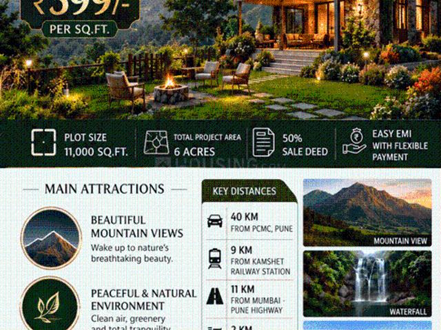 Residential Plot in Kamshet for resale Pune. The reference number is 21354778