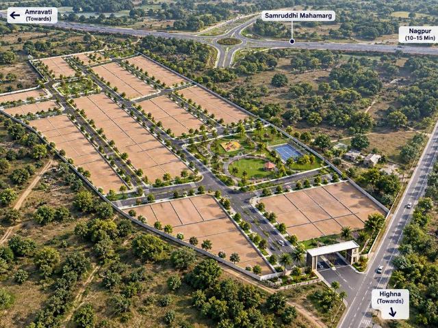 Residential Plot in Samruddhi Mahamarg for resale Nagpur. The reference number is 21090896