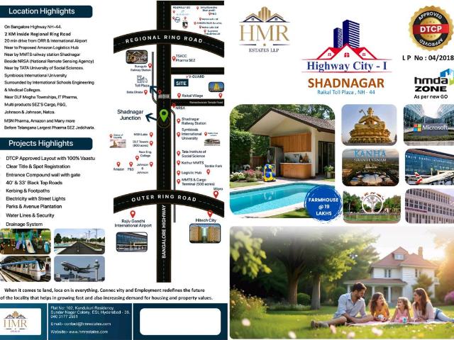 Residential Plot in Shadnagar for resale Ranga Reddy. The reference number is 20277356