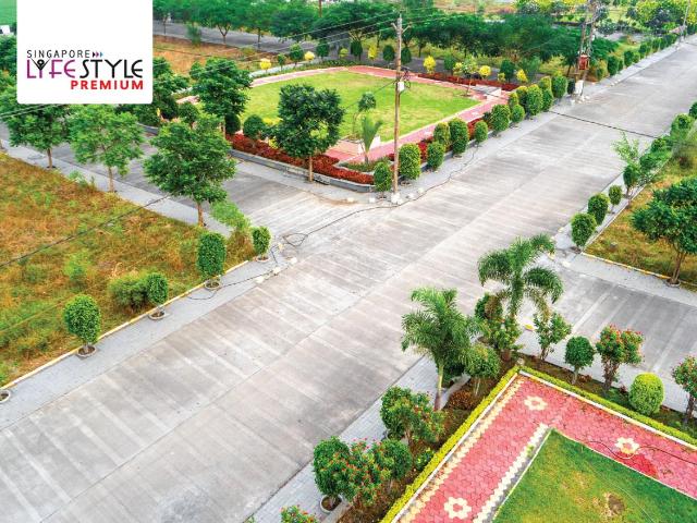 Residential Plot in Tigaria Badshah for resale Indore. The reference number is 16705602