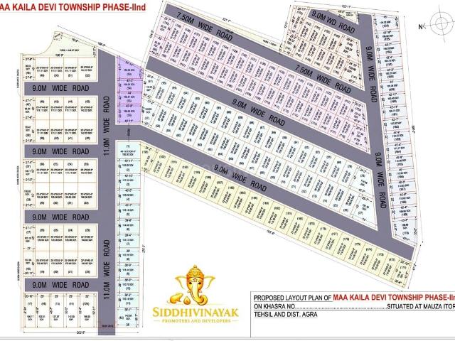 Residential Plot in Village Rajrai for resale Agra. The reference number is 19692528