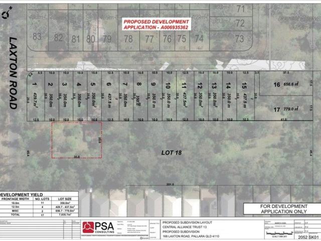 RESIDENTIAL SUBDIVISION SITE 1.62 HA IN PALLARA