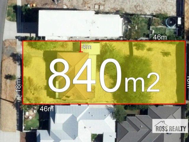 RETAIN AND BUILD ON 840M2