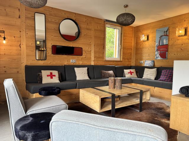 Réunissez famille et amis dans ce magnifique duplex de montagne