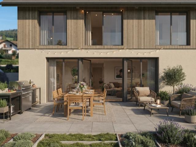 Rez de chaussée avec terrasse