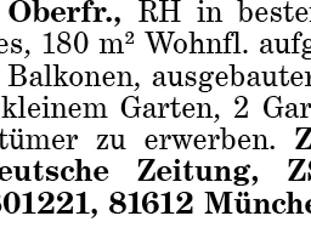 RH in Bamberg, Oberfr