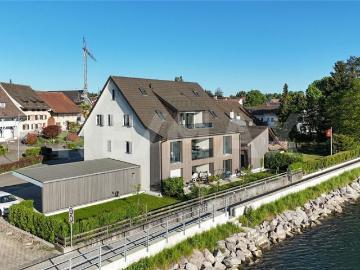 Rheinblick Feeling wie in den Ferien 4.5 Zimmer Maisonette Wohnung in Wallbach zu verkaufen