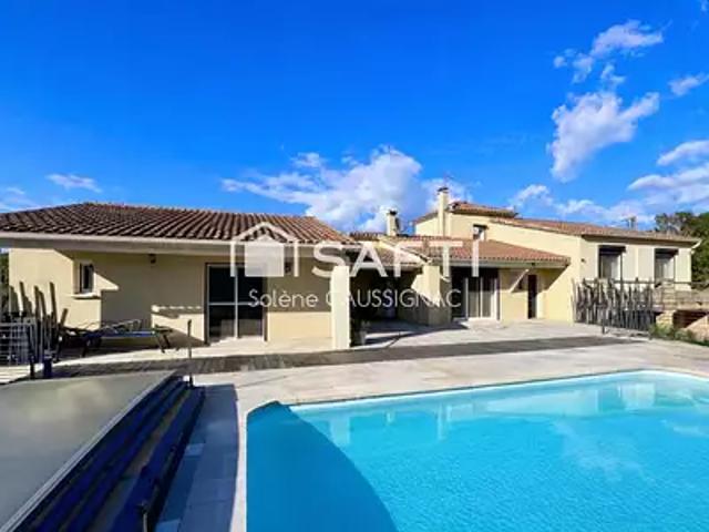 Ribaute les Tavernes 30720 Achat / Vente maison 7 pièces t7 piscine terrasse