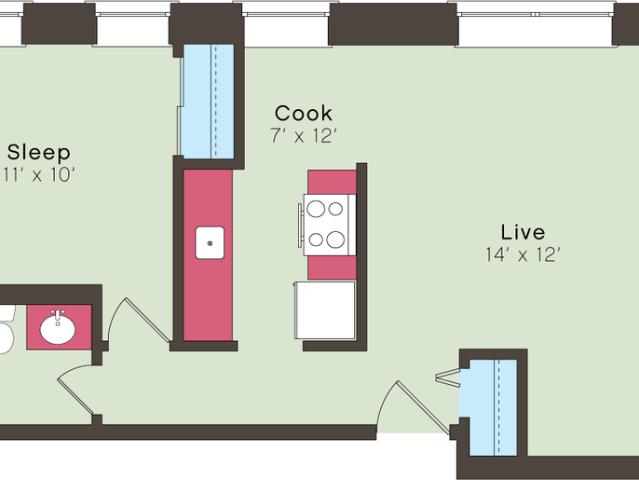 Ricardo 2 Bedroom Apartment for Rent at 811 E Armour Blvd, Kansas City, MO 64109 Central Hyde Park