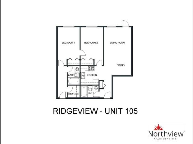 Ridgeview Apartments 2 Bedroom Apartment for Rent at 9613 8 St, Dawson Creek, BC V1G 3P4