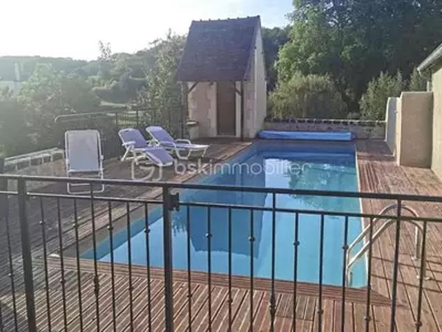 Rivarennes 36800 Achat / Vente maison 9 pièces t9 piscine terrasse
