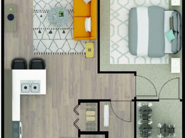 Riverview 1 Bedroom Apartment for Rent at 460 N White River Pkwy West Dr, Indianapolis, IN 46222 Near Westside