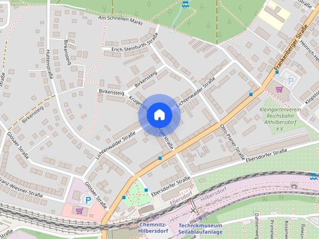 Romantische 3 Raum Maisonette Wohnung mit Tageslichtbad, Gäste WC und Einbauküche in C Ebersdorf