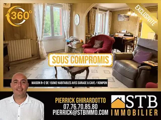Rompon 07250 Achat / Vente maison 6 pièces t6