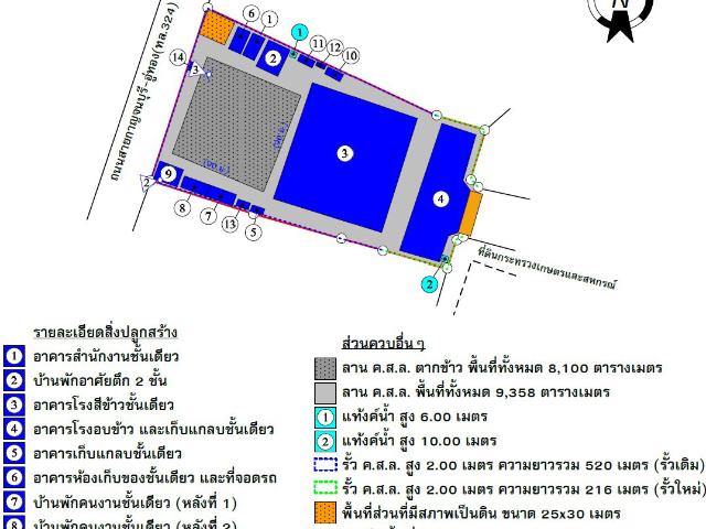 โรงสี 8494.3 ตร.วา อำเภอพนมทวน จังหวัดกาญจนบุรี 113.3M