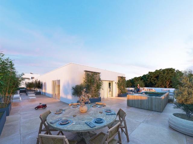 Roof Top avec une terrasse comme un jardin suspendu. 165m² Montpellier