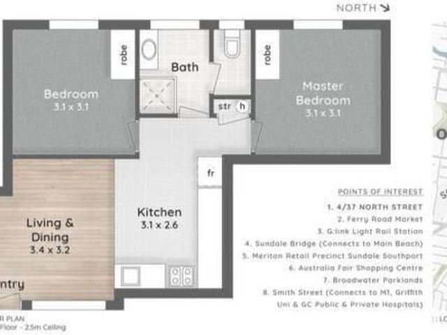 Room Only for Rent in two bedroom Southport unit