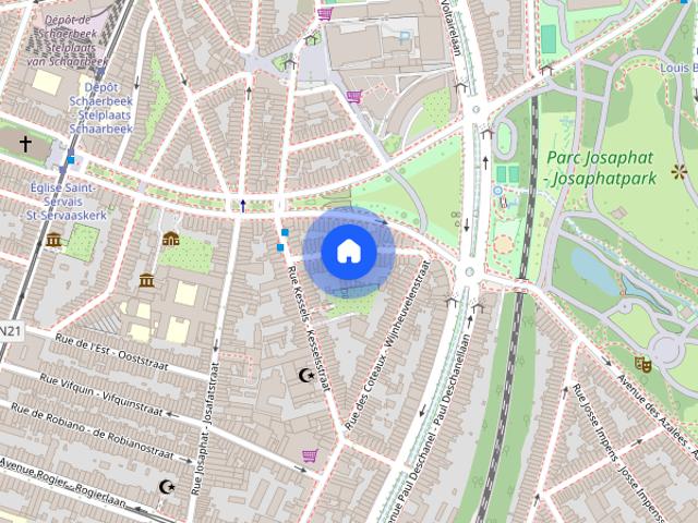 Room for rent in 4 bedroom apartment in Brussels