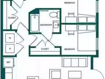 Room in a 2 Bed 2 Bath B3.1