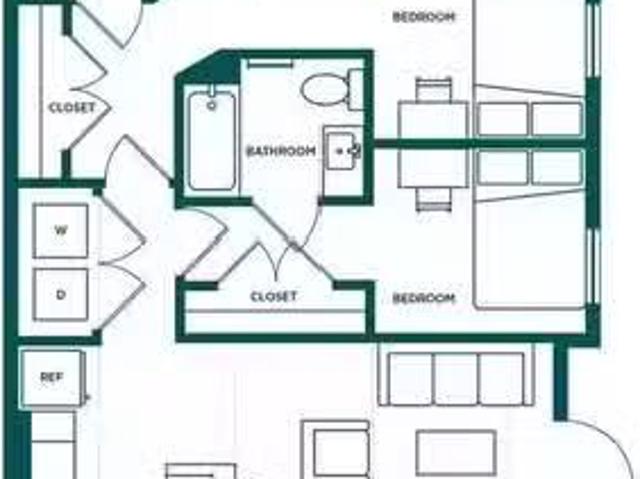 Room in a 2 Bed 2 Bath B3.1