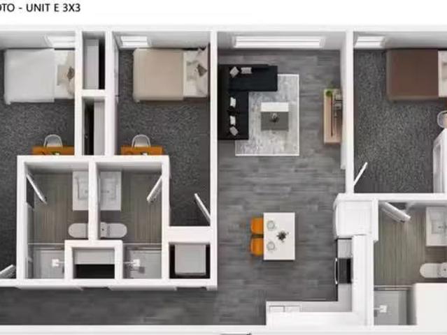 Room in a 4 Bedroom 2 Bathroom W4x2