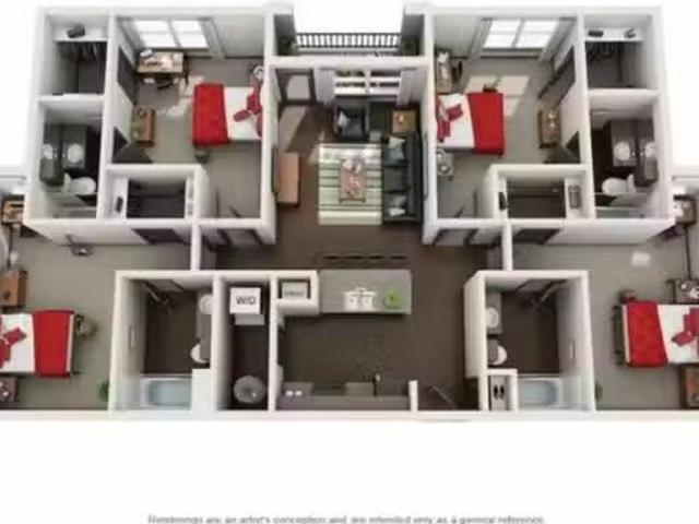 Room in a 4 Bedroom 4 Bathroom D2