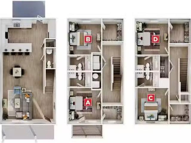 Room in a 4 Bedroom 4 Bathroom Woodbury Flat