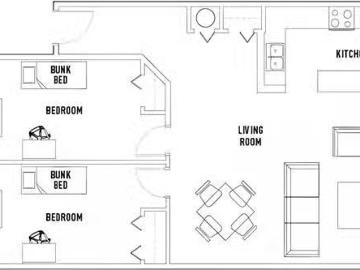 Room in 2 Bed 2 Bath B