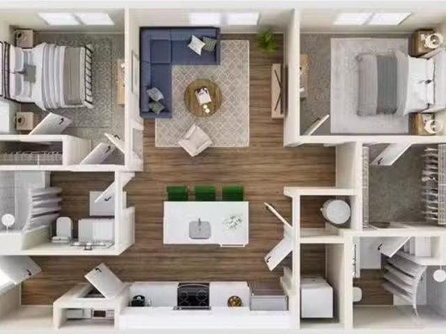 Room in 2 Bedroom 2 Bathroom The Thornwood