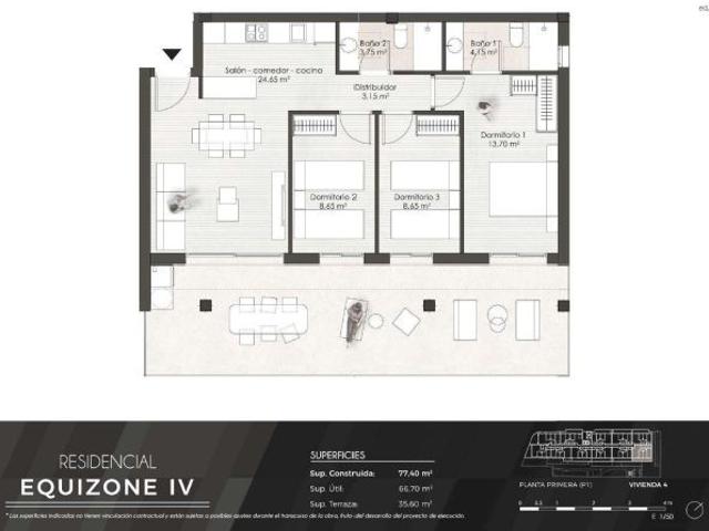 Rocamar inmo Equizone Fase IV, ! Promoción nueva en urbanización con piscina terraza y garaje y gim