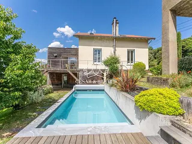 Rochetaillée sur Saône 69270 Achat / Vente maison 7 pièces t7 piscine terrasse