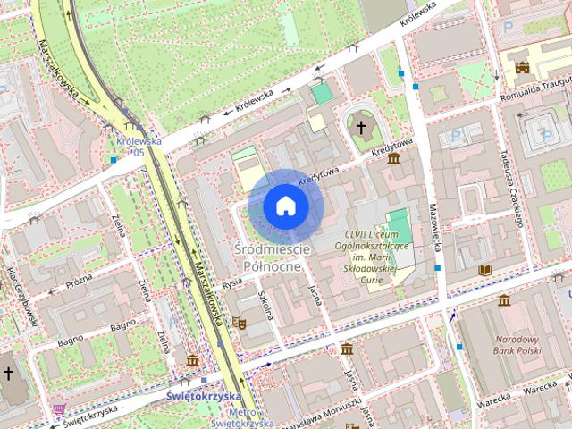 Śródmieście, metro Świętokrzyska, 2 pokoje, po remoncie, przytulne