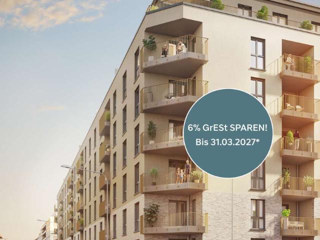 Rohbau fertiggestellt! 4 Zimmer Wohnung mit 6 % Grunderwerbsteuer geschenkt!