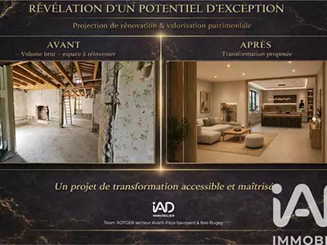 Rossillon 01510 Achat / Vente appartement 4 pièces t4 au dernier étage parking