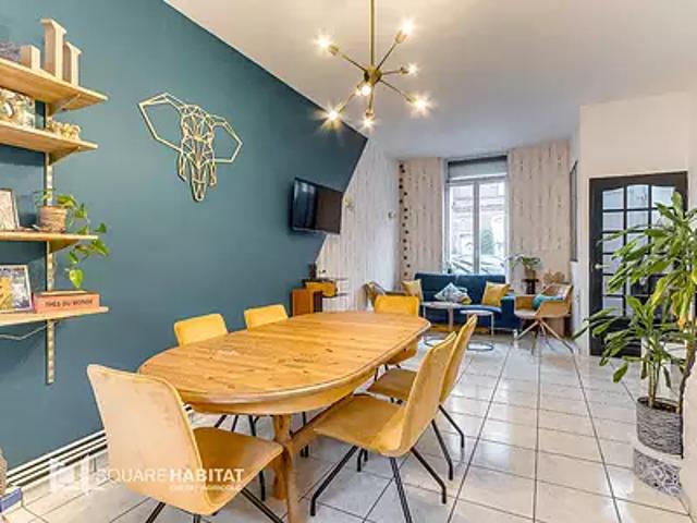 Roubaix 59100 Achat / Vente maison 4 pièces t4 terrasse cave