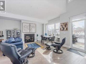 Guelph, Ontario - Patio, Fireplace