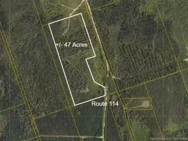 Rte 114, Mechanic Settlement, NB, E4E 4K8 vacant land for.