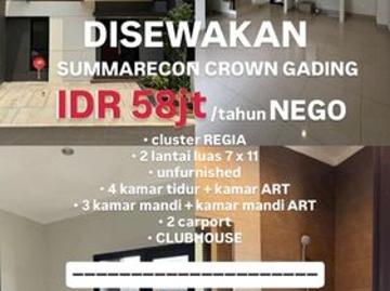 Rumah Bagus Nyaman di Cluster Regia, Bekasi
