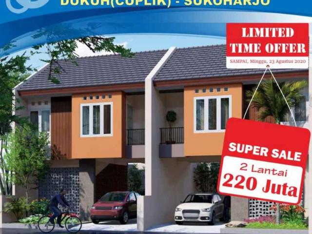Rumah Dua Lantai Sukoharjo